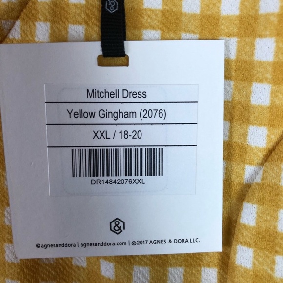 Agnes & Dora | Yellow Gingham Mitchell Dress - Picture 5 of 5
